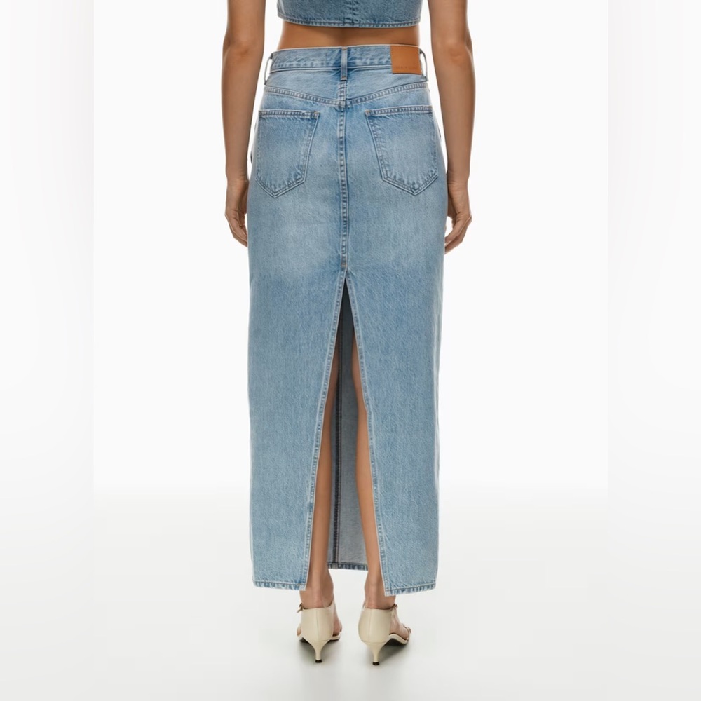 Denim Forum The '90s Pencil Maxi Denim Skirt Sz 29